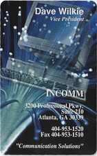 TK 102b Telefonkarte/Phonecard Traveltel Visitenkarte Dave Wilkie V. President