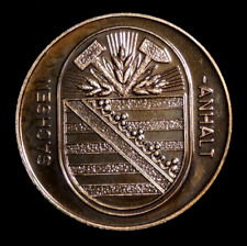 Medaillen 1990 Deutsche Einheit Cu Sachsen-Anhalt-Wappen