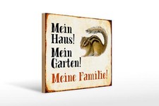 Holzschild Tiere 40x30 cm