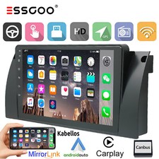 Autoradio Android 12 Apple Carplay GPS Navi WiFi Für BMW E39 5er 7er E38 X5 E53