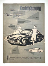 Original Heft Kraftfahrtzeug Technik Wartburg DDR 1956