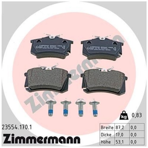 Zimmermann bremsbelagsatz - zimmermann,