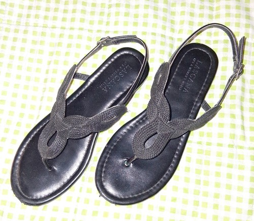 Damen zehensteg sandalen - zehensteg,