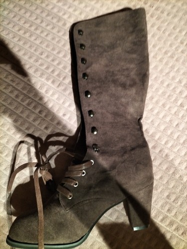 Stiefel hoch braun stoff 42 - gr,