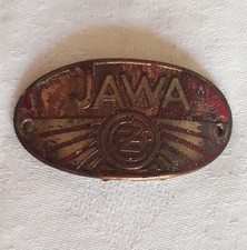 Altes Steuerkopfschild Jawa Motorrad Emblem