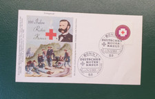 erstagsbrief , 100 jahre deutsches rotes kreuz , sonderstempel bonn , 24.5.1963 