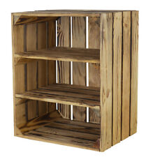 2,12er Set geflammte Holzkiste