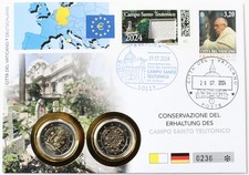 Doppel - Numisbrief Vatikan