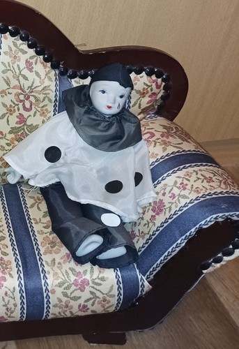 Pierrot clown porzellan - pierrot,