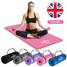 Extra dicke Yogamatte 15 mm Fitnessstudio Training Fitness Pilates Frauen Bewegung rutschfest UK