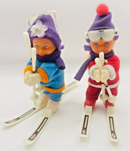 Vintage skifahrer puppen - x, skifahrer-puppen