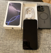 Apple iPhone 16 Pro Max 256 GB Titan Schwarz 100% Akku OVP  Rg. Zubehörpaket
