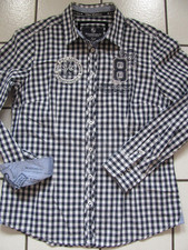 ❤ edle sportliche BASEFIELD SYLT EDITION M Langarm Hemdbluse kariert tailliert