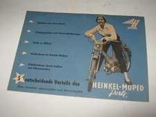 Heinkel Perle Prospekt 4 seitig deutsche Sprache