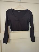 Even&Odd bauchfrei Shirt Langarm schwarz geschätzt Gr.38 Brust gekroppt 