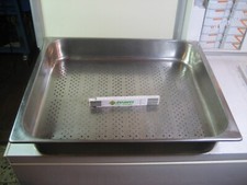 2/1 GN Edelstahl Gastronomiebehälter gelocht Gastro Konvektomaten 10cm hoch 51