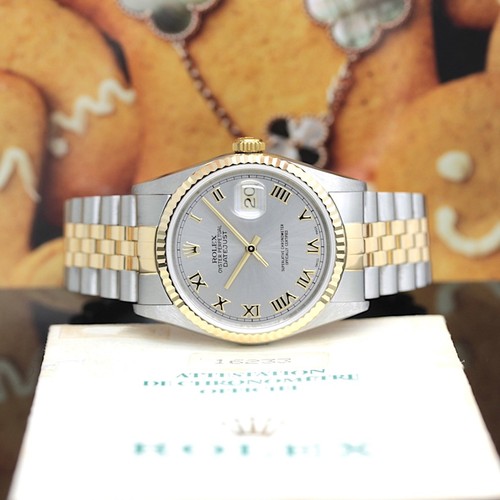Rolex datejust stahl gold - /,