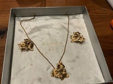 Halskette mit Ohrclips von