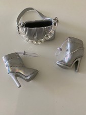 Barbie stiefeletten silber - stiefeletten,