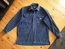 Hemd, blau, Breitcord, Stüssy (Skater/HipHop), Gr. M, Vintage