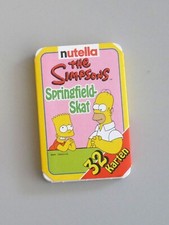 Nutella The Simpsons Springfield-Skat Kartenspiel