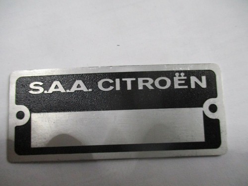 Typenschild citroen schild - typenschild,