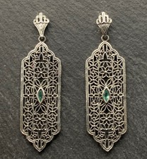 Smaragd  Ohrstecker  925er