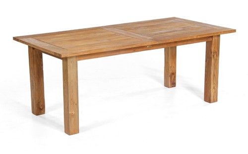 Old teak auszieh tisch - old, 200-260