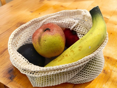 3er set obstbeutel - obstbeutel, gemüsenetz