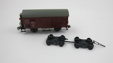 Märklin 46821, H0, gedeckter Güterwagen mit Straßenroller, neuwertig, OVP