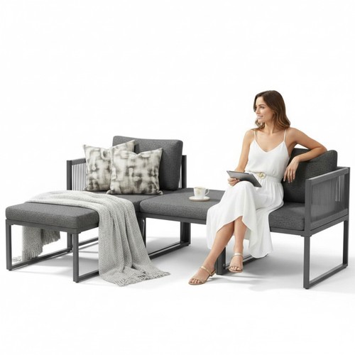 Sitzgruppe aluminium lounge - sitzgruppe,