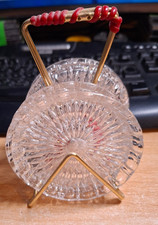 6 Glas-Untersetzer Set 50er