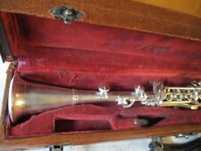METALLKLARINETTE IN B "SILVER KING" -USA -BÖHM-GENERALÜBERHOLT-NEU VERSILBERT