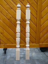 Gedrechselte Holzpfosten Treppenpfosten Geländerpfosten Buche Antrittspfosten