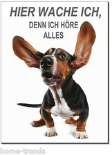 Basset-Hund-Aluminium-Schild--