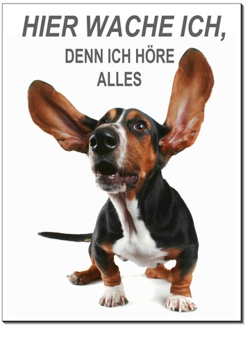 Basset-Hund-Aluminium-Schild--