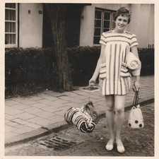 Vintage Foto Schöne Frau im