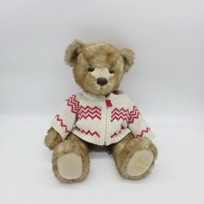 Harrods Teddybär Annual Bear 2011 mit Strickpullover Weihnachten 32 cm Plüsch