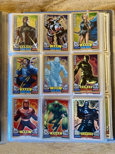 Marvel hero attax topps - attax,