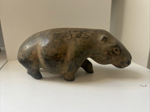 Skulptur figur nilpferd - skulptur,