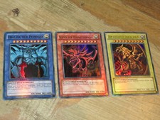 Yu-Gi-Oh! GÖTTERKARTEN SET - Obelisk // Slifer // Ra - ULTRA RARE - Legendary