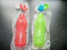 Tupperware 2 x Eco easy 750 ml.Flip-Top EcoEasy Flasche,Trinkflasche rot & grün