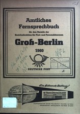 Amtliches Fernsprechbuch für den Bereich der Bezirksdirektion für Post- und Fern
