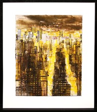 Salzmann, Gottfried - Night Lights in New York - Giclée - handsigniert