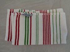 Kitchen Aid 2 Geschirrtücher weiß-grün-rot - neu,   RN18143#