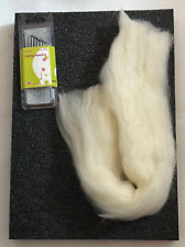 Filznadel Filzen Set mit Unterlage, Nadeln + Kammzugwolle  8-teilig