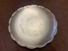 Silber? Teller Silber?Schale   Vintage ca. 1960-1980 er Jahre ?? ca. 27 x 27 x 6