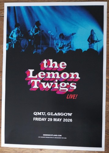 The lemon twigs concert - concert, poster