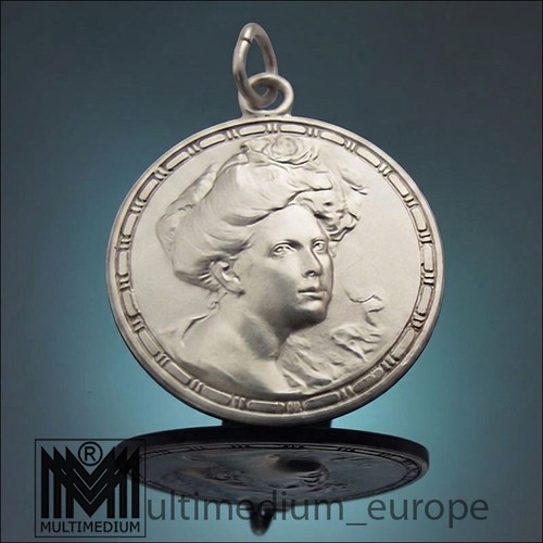 Jugendstil silber anhänger - jugendstil,