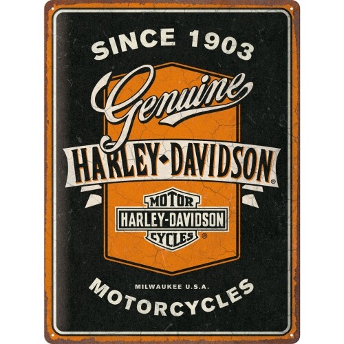 Harley davidson blechschild - davidson, 40